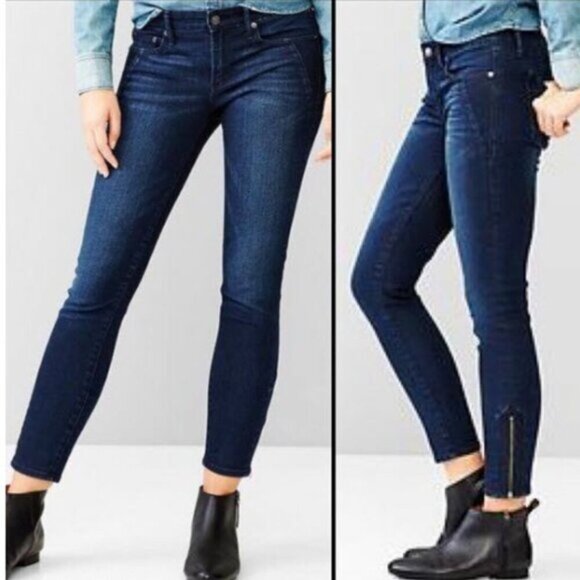 Gap Jeans Always 1969 Skinny Jeans Zippers Size 27 - Picture 1 of 12